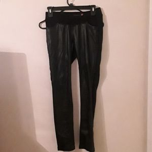 Black  leather  pants